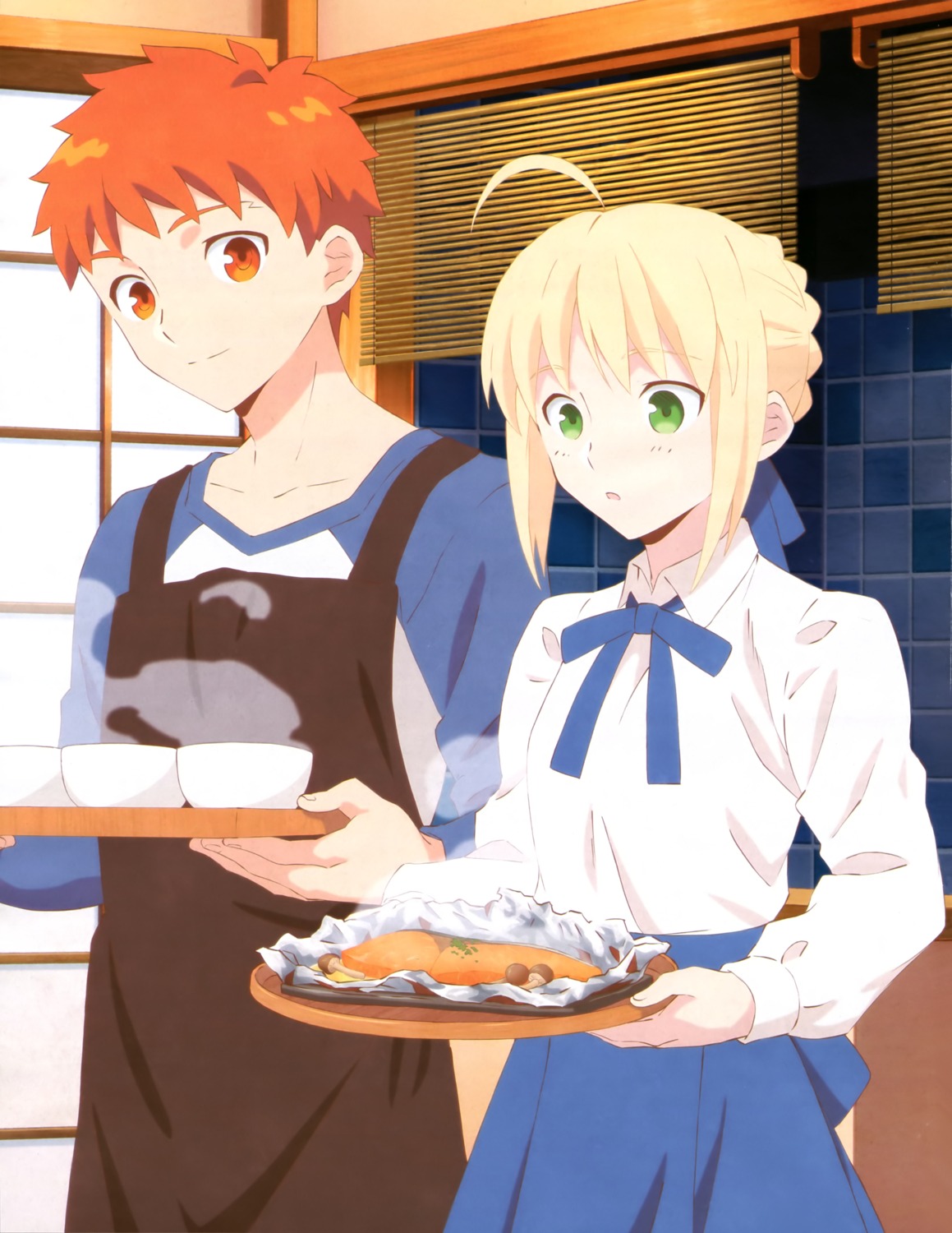 emiya-san chi no kyou no gohan fate/stay night emiya shirou saber